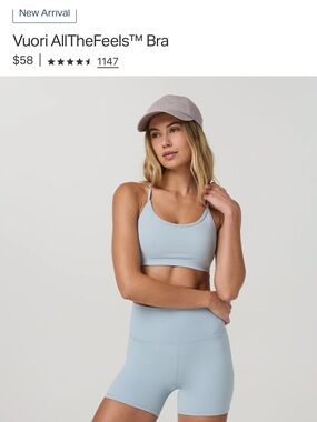 Pink Vuori Sports Bra